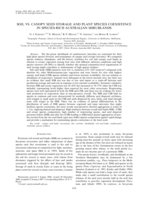 Soil vs. canopy seed storage and plant species coexistence in species-rich Australian shrublands