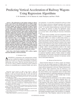 Predicting vertical acceleration of railway wagons using regression algorithms