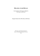 Meaning to be human: Conversations with George Lindbeck‘s The Nature of Doctrine