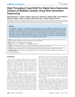 High-throughput SuperSAGE for digital gene expression analysis of multiple samples using next generation sequencing