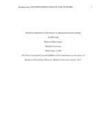 Top-down modulation of task features in rapid instructed task learning: An ERP study