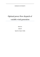 Optimal power flow dispatch of variable wind generation