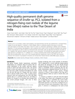 High-quality permanent draft genome sequence of Ensifer sp. PC2, isolated from a nitrogen-fixing root nodule of the legume tree (Khejri) native to the Thar Desert of India