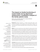 The impact on family functioning of social media use by depressed adolescents: A qualitative analysis of the family options study