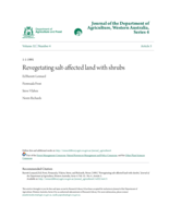 Revegetating salt-affected land with shrubs