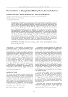 Diurnal patterns in phytoplankton photosynthesis, Fremantle Harbour