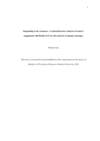 Responding to the resistance: A critical discursive analysis of women’s engagement with Health At Every Size and Fat Acceptance messages