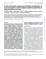 Origin-of-transfer sequences facilitate mobilisation of non-conjugative antimicrobial-resistance plasmids in Staphylococcus aureus