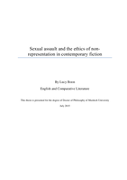 Sexual assault and the ethics of non-representation in contemporary fiction