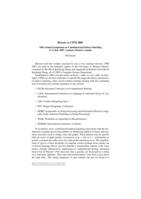 Report on CPM 2007
