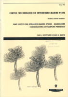 Port Surveys for Introduced Marine Species - Background Considerations and Sampling Protocols