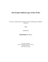 The Peculiar Political Logic of Max Weber