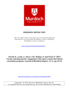 Vaccine rejecting parents’ engagement with expert systems that inform vaccination programs