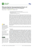 University students’ classroom emotional climate and attitudes during and after COVID-19 lockdown