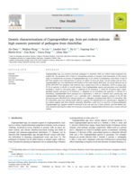 Genetic characterizations of Cryptosporidium spp. from pet rodents indicate high zoonotic potential of pathogens from chinchillas