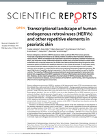 Transcriptional landscape of human endogenous retroviruses (HERVs) and other repetitive elements in psoriatic skin