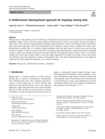 A reinforcement learning-based approach for imputing missing data