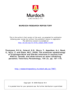 The molecular epidemiology of Cryptosporidium and Giardia infections in coyotes from Alberta, Canada, and observations on some cohabiting parasites