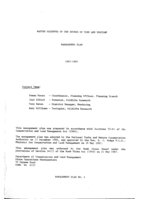 Nature reserves of the Shires of York and Northam : management plan, 1987-1997