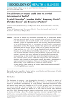 Not all hours are equal: Could time be a social determinant of health?