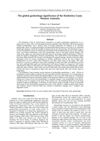 The global geoheritage significance of the Kimberley coast, Western Australia