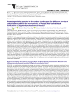 Forest specialist species in the urban landscape: Do different levels of urbanization affect the movements of Forest Red-tailed Black Cockatoos (Calyptorhynchus banksii naso)?
