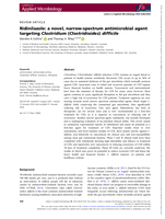 Ridinilazole: a novel, narrow‐spectrum antimicrobial agent targeting Clostridium ( Clostridioides ) difficile