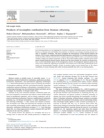 Products of incomplete combustion from biomass reburning