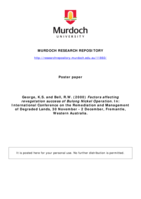 Factors affecting revegetation success of Bulong Nickel Operation