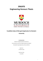 Feasibility study of microgrid application for Murdoch University