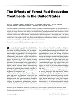 The effects of forest fuel-reduction treatments in the United States