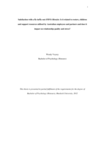 Satisfaction with a fly-in/fly-out (FIFO) lifestyle: Is it related to rosters, children and support resources utilised by Australian employees and partners and does it impact on relationship quality and stress?