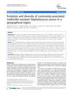 Evolution and diversity of community-associated methicillin-resistant Staphylococcus aureus in a geographical region