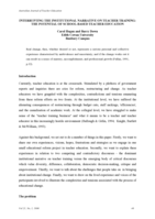 Interrupting the institutional, narrative on teacher training: The potential of school-based teacher education