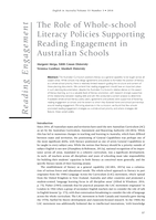 The role of whole-school literacy policies supporting reading engagement in Australian schools