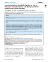 Comparison of the metabolic syndrome risk in Valproate-Treated patients with epilepsy and the general population in Estonia