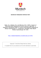 Impact of improved host resistance on worm control in Merinos - a computer simulation study