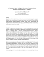 A community-based ecological greywater treatment system in Santa Elena-Monteverde, Costa Rica