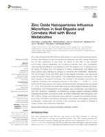 Zinc oxide nanoparticles influence microflora in Ileal Digesta and correlate well with blood metabolites