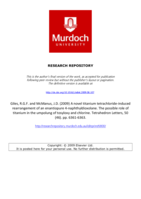 A novel titanium tetrachloride-induced rearrangement of an enantiopure 4-naphthyldioxolane. The possible role of titanium in the umpolung of tosyloxy and chlorine