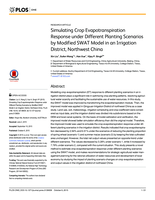 Simulating crop evapotranspiration response under different planting scenarios by modified SWAT model in an irrigation district, Northwest China