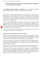 Inspiring a nation to lead the world in science through public engagement? The role of STEM research centres