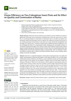 Ozone efficiency on two Coleopteran insect pests and its effect on quality and germination of barley