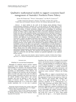 Qualitative mathematical models to support ecosystem-based management of Australia's Northern Prawn Fishery