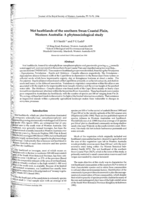 Wet heathlands of the southern Swan Coastal Plain, Western Australia: a phytosociological study