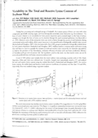 Variability in the total and reactive lysine content of soybean meal