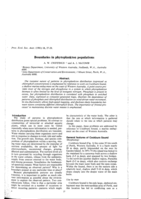 Boundaries in phytoplankton populations