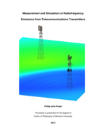Measurement and simulation of radiofrequency emissions from telecommunications transmitters