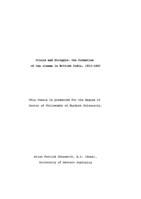Crisis and Struggle: The formation of the cinema in British India, 1913-1947