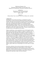 Submission in response to the "Meeting the Digital Challenge"